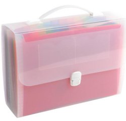 Trieur valisette avec poignée 24 compartiments Crystal - A4 - Cristal