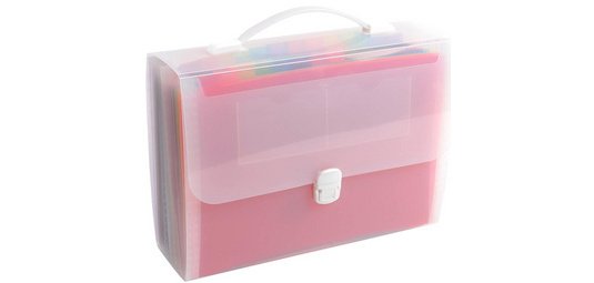 Trieur valisette avec poignée 24 compartiments Crystal - A4 - Cristal