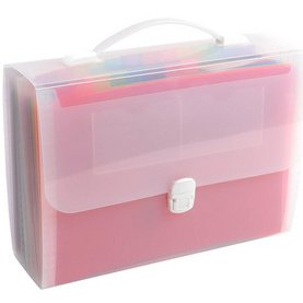 Trieur valisette avec poignée 24 compartiments Crystal - A4 - Cristal