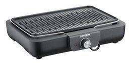 Grill de table PG 8556, avec plaque, noir
