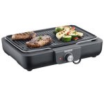 Grill de table PG 8556, avec plaque, noir