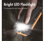 Batterie externe avec panneau solaire, 6.000 mAh