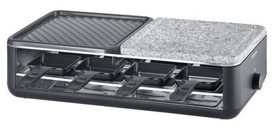 Raclette-gril RG 2366, pierre et plaque de cuisson