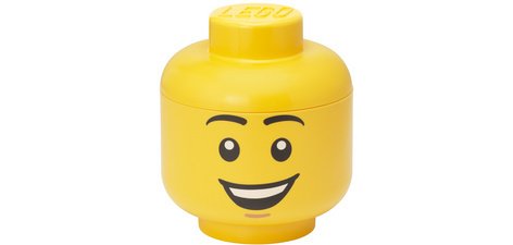 Boîte en forme de tête STORAGE HEAD ZOMBIE, L, gris