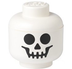 STORAGE HEAD SKELETON Head-Shaped Box, L, White