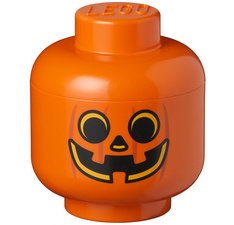 Boîte en forme de tête STORAGE HEAD PUMPKIN, L, orange