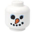Opbergdoos in de vorm van een hoofd STORAGE HEAD SNEEUWMAN, L, wit