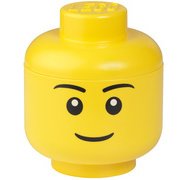 Mini-boîte en forme de tête STORAGE HEAD BOY, jaune