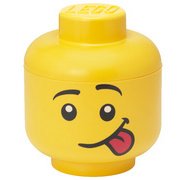 Mini-boîte en forme de tête STORAGE HEAD SILLY, jaune