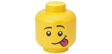 Mini STORAGE HEAD SILLY box, yellow