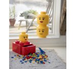 Mini box in the shape of STORAGE HEAD GIRL, yellow