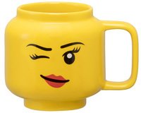 Mug WINKING GIRL, 530 ml, dans carton, jaune