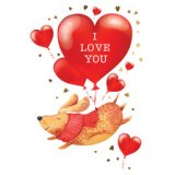 Carte de voeux 'I love you'