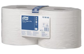 TORK Rouleau nettoyant multi-usage, 2 couches, 340 m, blanc