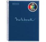 Cahier à spirale 'Notebook EMOTIONS', A5, rose