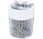 Distributeur de trombones avec aimant, blanc