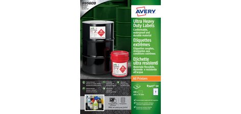 Etiquettes extrêmes, polyéthylène, 105 x 74 mm