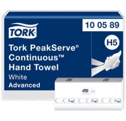 TORK PeakServe Essuie-mains continu, 201 x 225 mm, blanc
