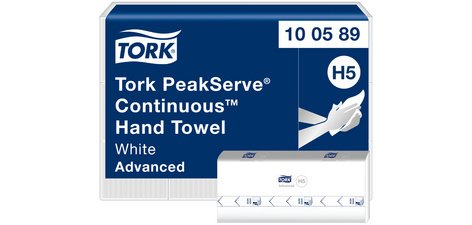 TORK PeakServe Essuie-mains continu, 201 x 225 mm, blanc