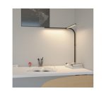 Lampe de bureau à LED Novano, pied, noir