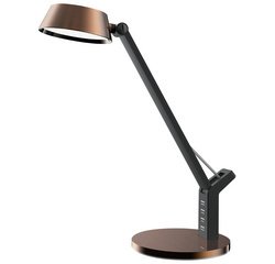 Lampe de bureau à LED Glow, pied, cuivre
