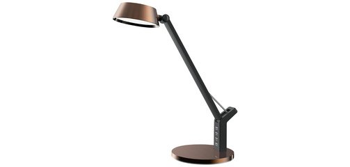 Lampe de bureau à LED Glow, pied, cuivre