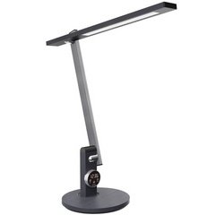 Lampe de bureau à LED Beam, pied, gris foncé