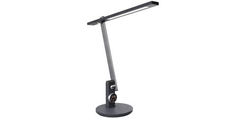 Lampe de bureau à LED Beam, pied, gris foncé