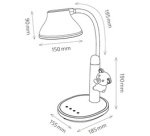 Lampe de bureau à LED Twinkel, pied