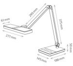 Lampe de bureau à LED Nimbus, pied