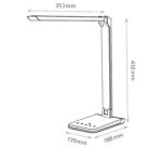 Lampe de bureau à LED Lumina, pied