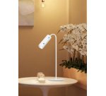 Bureaulamp met oplaadbare LED Flare spot, wit
