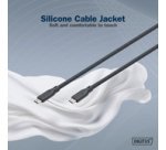 Câble USB 3.2 en silicone, USB-C, 0,5 m