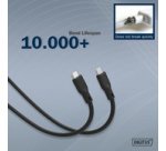 Câble USB 3.2 en silicone, USB-C, 0,5 m