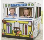 Bus de jeu en carton ondulé