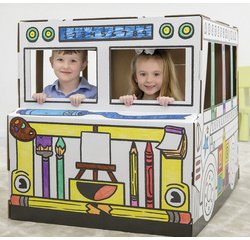 Bus de jeu en carton ondulé