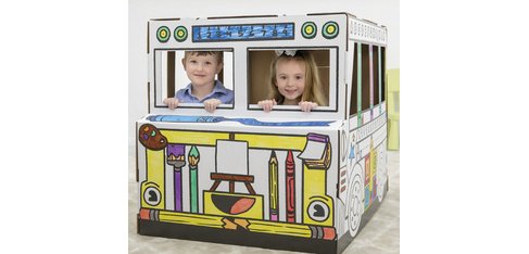 Bus de jeu en carton ondulé