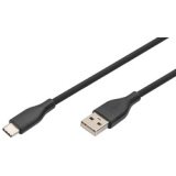 Câble USB 2.0 silicone, USB-C - USB-A, 2,0 m