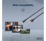 Câble USB 2.0 silicone, USB-C - USB-A, 0,5 m