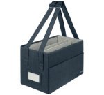 Sacoche Desk Sharing, en tissu, gris velours