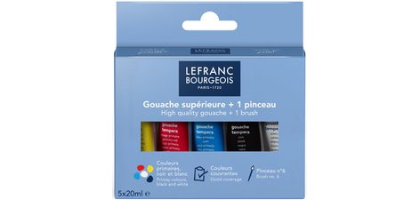 Gouache, étui carton de 2 tubes de 20 ml