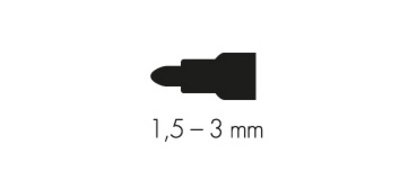Marqueur acrylique 'YONO', 1,5 - 3,0 mm, blanc