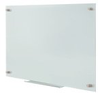 Tableau magnétique en verre, (L)900x(H)600mm, blanc
