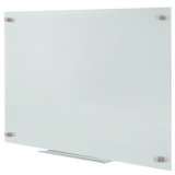 Tableau magnétique en verre, (L)900x(H)600mm, blanc