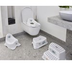 Pot pour bébé 'adam stitch', blanc avec imprimé