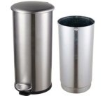 Poubelle à pédale "The zinc", 12 litres