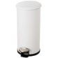 Prullenbak met pedaal 'the zinc', 12 liter, wit