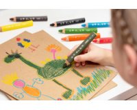 Crayon couleur bic kids multi-surfaces corps          triangulaire mine effacable   coloris assortis pack 10 uni