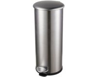 Poubelle à pédale 'the zinc', 20 litres, blanc