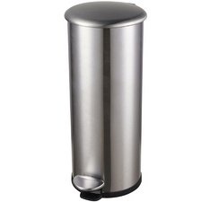 Poubelle à pédale 'the zinc', 20 litres, argent